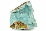 Blue-Green Aragonite Aggregation - Wenshan Mine, China #291017-1